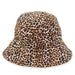 Reversible Velvet Bucket Hat with Animal Print Lining - Adora® Hats Bucket Hat Adora Hats    