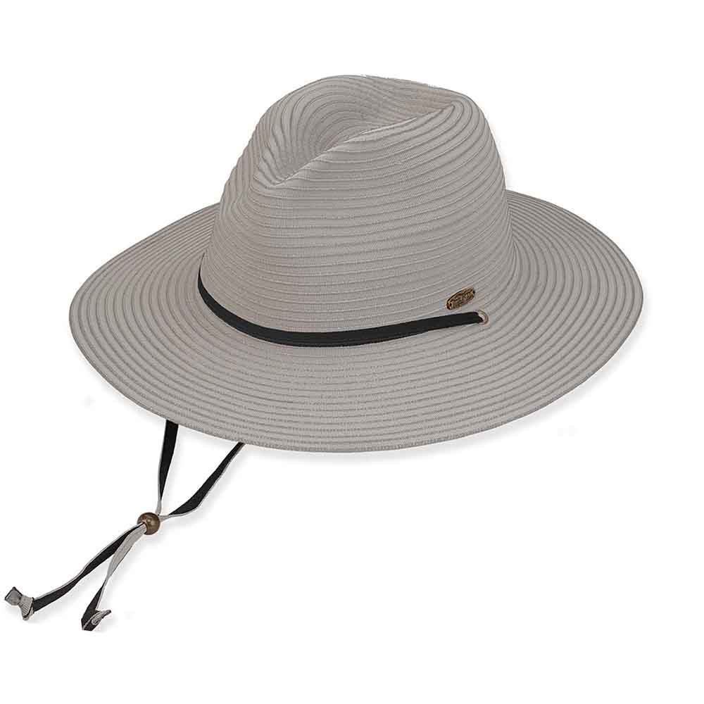 Safari Hat with Contrast Underbrim and Chin Strap - Tidal Tom™ Safari Hat Tidal Tom  Taupe / Black M/L (57-59 cm) 