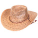 Sierra Burnt Palm Leaf Western Hat - Tula Hats Cowboy Hat Tula Hats TU1-8000 Burnt Palm Small (55 cm) 