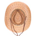 Sierra Burnt Palm Leaf Western Hat - Tula Hats Cowboy Hat Tula Hats    