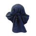 Small Heads Large Bill Cap with Neck Cover - Milani Hats Cap Milani Hats KF006-NV Navy XS / S (50-54 cm) 