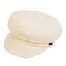Soft Wool Fashion Newsboy Cap - Adora Hats Cap Adora Hats AD1049D Ivory Medium (57 cm) 