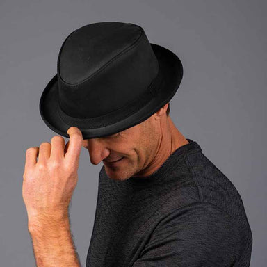 Soho Leather Fedora Hat - Ashbury Hats Fedora Hat Head'N'Home Hats    