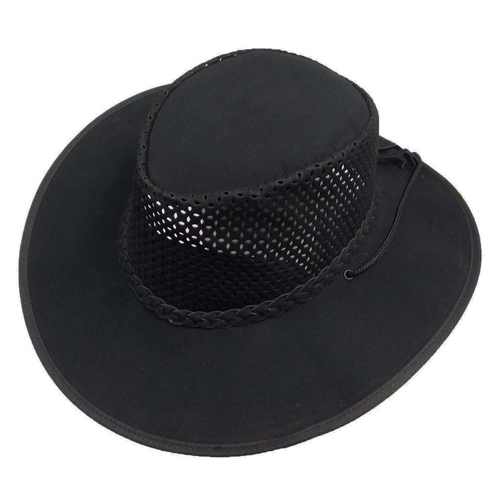 Stroller Soaka Outback Hat for Large Heads - Kakadu Australia Safari Hat Kakadu 7H16BLKXX Black XXL (61 cm) 