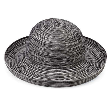 Sydney Packable Kettle Brim Hat - Wallaroo Hats Kettle Brim Hat Wallaroo Hats WSSYD-BW Black & White M/L (58 cm) 