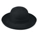 Sydney Packable Kettle Brim Hat - Wallaroo Hats Kettle Brim Hat Wallaroo Hats WSSYD-BK Black M/L (58 cm) 