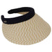 Braided Toyo Clip On Sun Visor - Karen Keith Visor Cap Great hats by Karen Keith TV89E Natural Tweed  