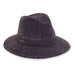 Unique Pattern Knit Chenille Hat with Braided Band - Adora® Hats Safari Hat Adora Hats AD1355A Grey M/L (58 cm 