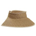 Tropical Trends Wrap-Around Sun Visor Hat Visor Cap Dorfman Hat Co. v227tt Toast tweed  