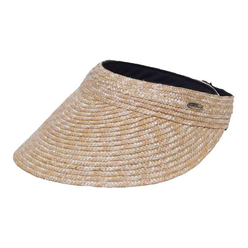 Braided Laichow Sun Visor by Karen Keith Visor Cap Great hats by Karen Keith V88NT Natural  
