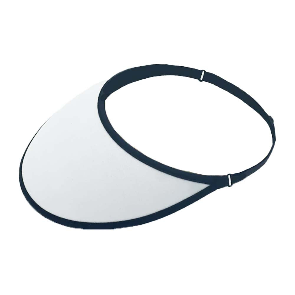 VELO No Headache® XL Lite Adjustable Strap Sun Visors in Solid Colors Visor Cap No Headache VELO-WHT White  