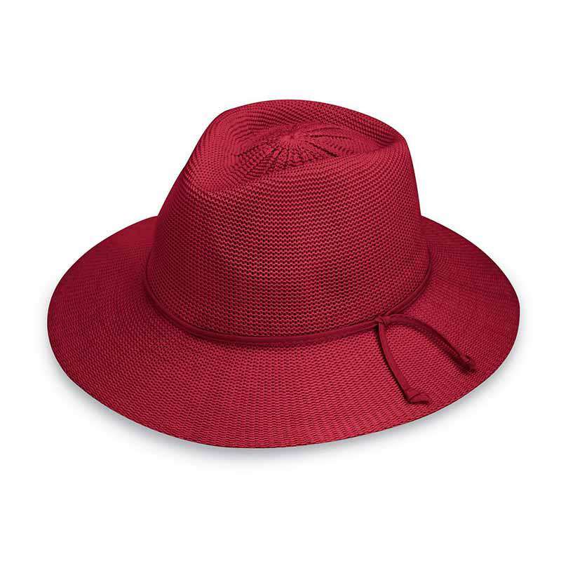 Victoria Fedora Hat - Wallaroo Hats Safari Hat Wallaroo Hats VICFECB Cranberry M/L (58 cm) 