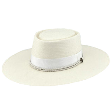 Vintage Couture Ivory Toyo Gaucho Hat - Biltmore Hats Bolero Hat Biltmore Hats BS88BLOHE40SM Ivory Small (55 cm) 