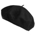 Unisex Classic French Wool Beret - Angela & William Beanie Epoch Hats ww004bk Black  