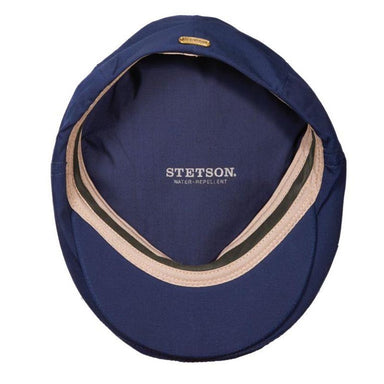 Water Repellent Cotton Blend Rain Flat Cap up to 2XL - Stetson Hat Flat Cap Stetson Hats    