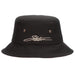 Water Repellent Poplin Bucket Rain Hat - Stetson Hats Bucket Hat Stetson Hats STW381BK2 Black Medium (22 1/2") 