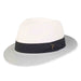 Water Repellent Wide Brim Summer Fedora - Tidal Tom™ Hat Fedora Hat Tidal Tom HTT1037B-ML Grey M/L (57-59 cm) 