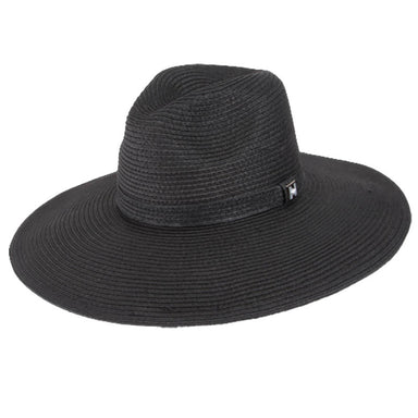 Wide Brim Black Safari Beach Hat - Peter Grimm Headwear Safari Hat Peter Grimm PGR1627 Black Large (23 1/4") 