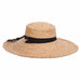 Wide Brim Raffia Boater Hat Made for Convertibles - Callanan Hats Bolero Hat Callanan Hats CR362OS Natural OS (57 cm) 
