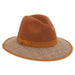 Wool Felt Safari Hat with Scottish Tweed Trim - Adora® Hats Safari Hat Adora Hats    