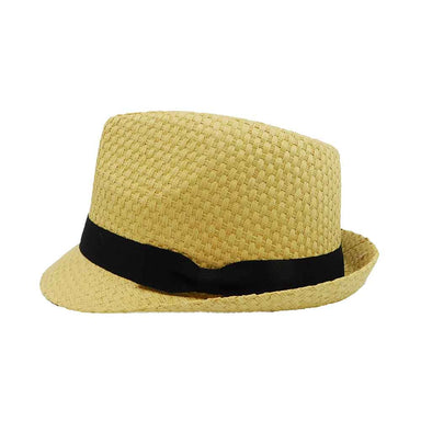 Woven Straw Fedora Hat for Small Heads - Milani Hats Fedora Hat Milani Hats    