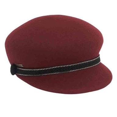 Wool Felt Gatsby Cap - Adora® Hats Cap Adora Hats ad850rd Dark Red Medium (57 cm) 