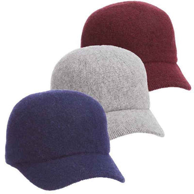 Winter Cap Knit Wool Hat - Scala Collezione Cap Scala Hats lw693gy Grey Medium (57 cm) 