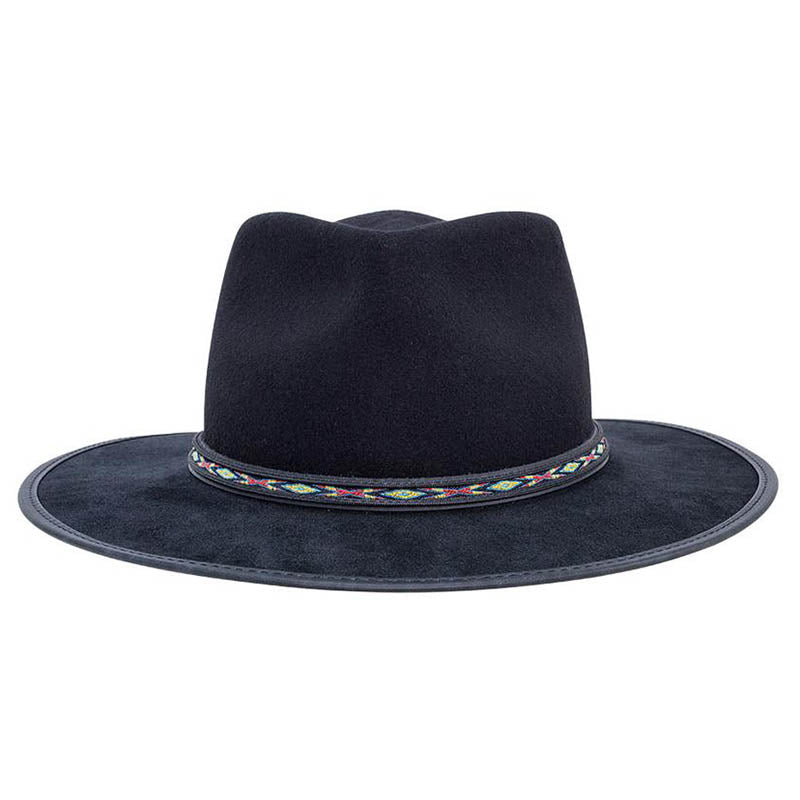 Bushwick Wool Felt Fedora Hat - American Outback Wool Hat Safari Hat Head'N'Home Hats    