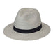 Charlie Women's Fedora - Wallaroo Hats Safari Hat Wallaroo Hats cha-ib Ivory / Black M/L (58 cm) 