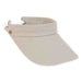 Pace Cotton Sun Visor with Coil Closure - Sun 'N' Sand Visor Hats Visor Cap Sun N Sand Hats hh1840K Grey  