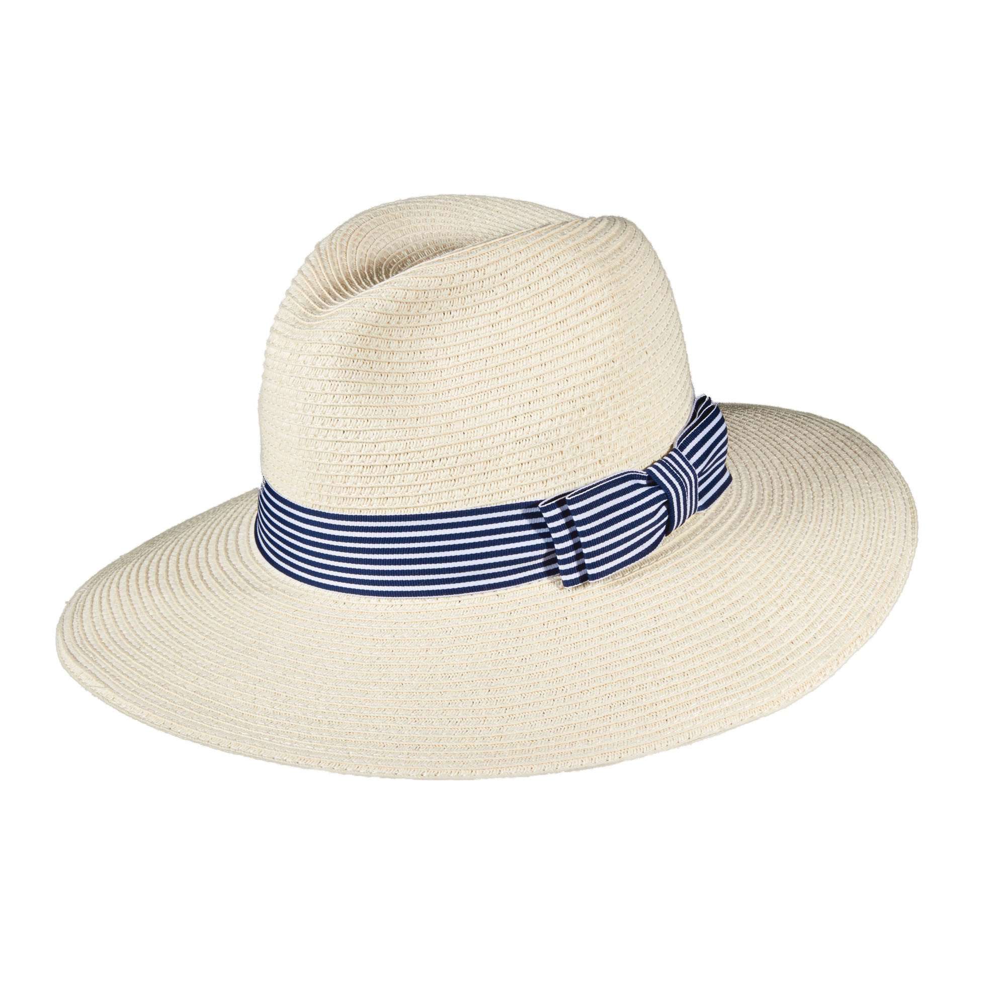 Callanan Safari Hat with Striped Band Safari Hat Callanan Hats cr253nt Natural Medium (57 cm) 