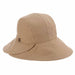 Chicopee Rough Cotton Split Brim Cloche Hat - Callanan Hats Cloche Callanan Hats cr316tp Taupe M/L (58.5 cm) 