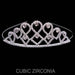 Cubic Zirconia Loopy Desing Tiara Crown Headband Something Special LA htcz7145s Silver  