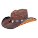Cyclone Leather Cowboy Hat with Buffalo Band up to 2XL - Double G Hat Cowboy Hat Head'N'Home Hats  Cobblestone S (54-55 cm) 