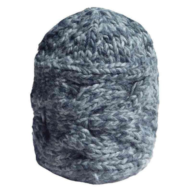 Cable Knit Beanie by JSA - Mixed Grey Beanie Jeanne Simmons js7556 Grey  