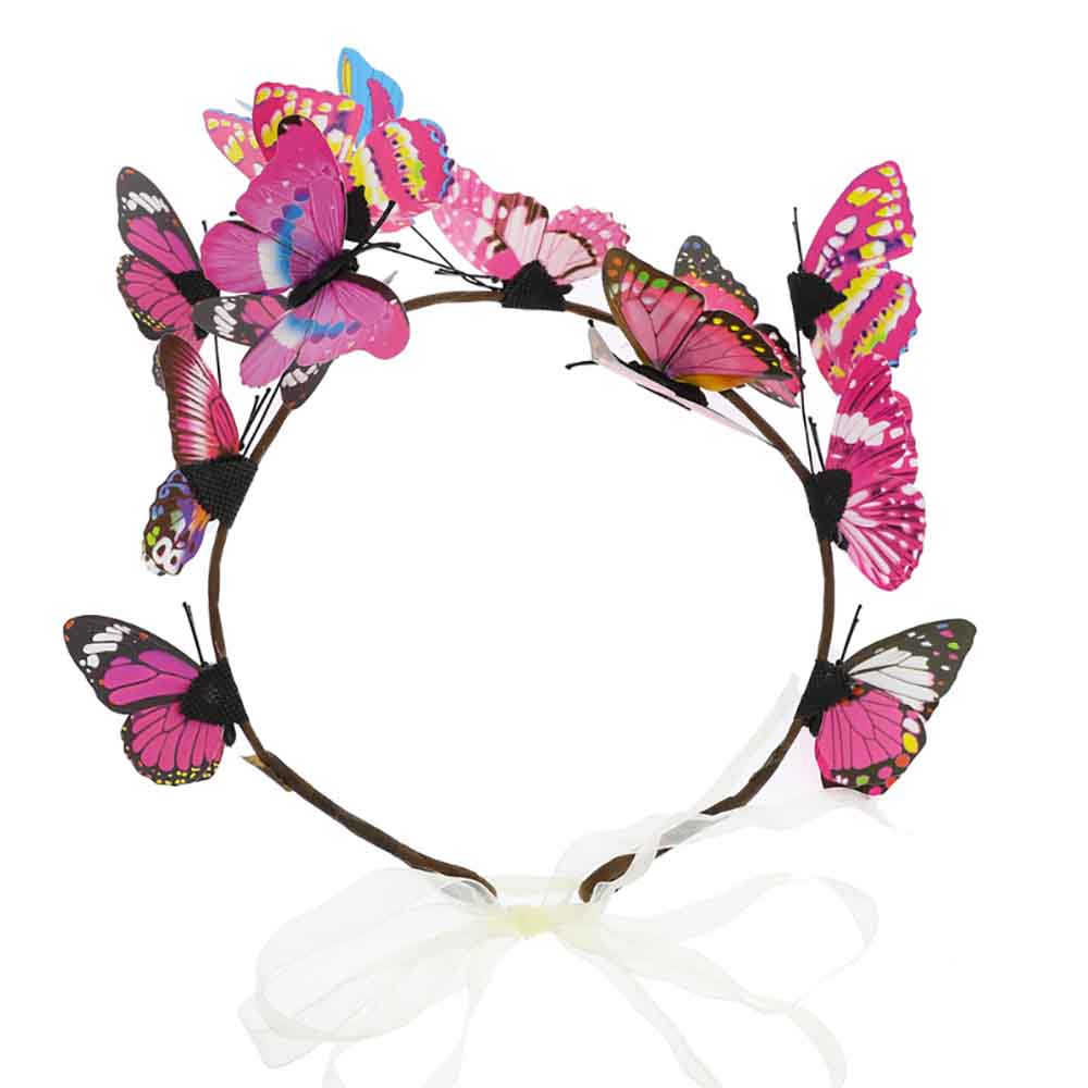 Derby Rave Butterfly Hair Band - Sophia Collection Headband Something Special LA    