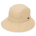 Cotton Souwestern Summer Hat - Sun 'N' Sand Hats Facesaver Hat Sun N Sand Hats hh1391B nt Natural S/M (55-57 cm) 