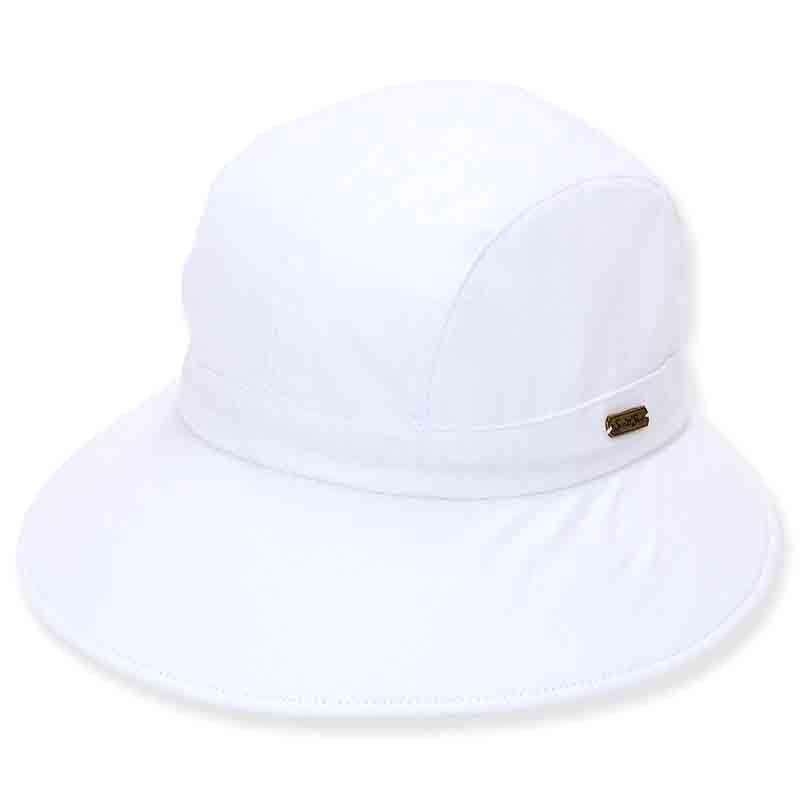 Cotton Souwestern Summer Hat - Sun 'N' Sand Hats Facesaver Hat Sun N Sand Hats hh1391C wh White S/M (55-57 cm) 