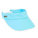 Pace Cotton Sun Visor with Coil Closure - Sun 'N' Sand Visor Hats Visor Cap Sun N Sand Hats hh1840G Aqua  