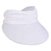 Gabriella Lycra Floating Sun Visor - Sun 'N' Sand Hats Visor Cap Sun N Sand Hats hh2093nt White M - XL (57-61 cm) 
