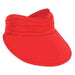 Gabriella Lycra Floating Sun Visor - Sun 'N' Sand Hats Visor Cap Sun N Sand Hats hh2093rd Red M - XL (57-61 cm) 