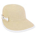 Wide Brim Cap Hat with Side Bow - Sun 'N' Sand Hats Facesaver Hat Sun N Sand Hats    