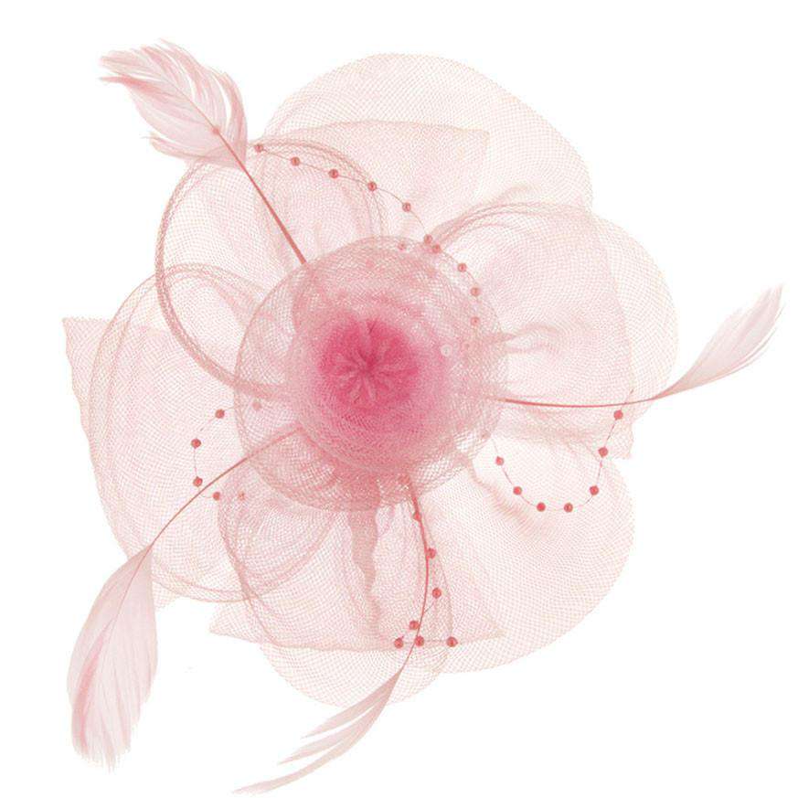 Mesh Flower and Beads Fascinator, Fascinator - SetarTrading Hats