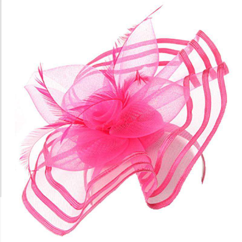 Large Ribbon Trimmed Fascinator, Fascinator - SetarTrading Hats