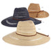 Bangkok Toyo Large Brim Safari Sun Hat - Scala Collezione Safari Hat Scala Hats lt226 Toast Medium (57 cm) 