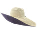 Maria Eclipse Reversible Organic Cotton Resort Sun Hat - Flipside Hats Wide Brim Hat Flipside Hats FS027-020 Lavender / Natural  
