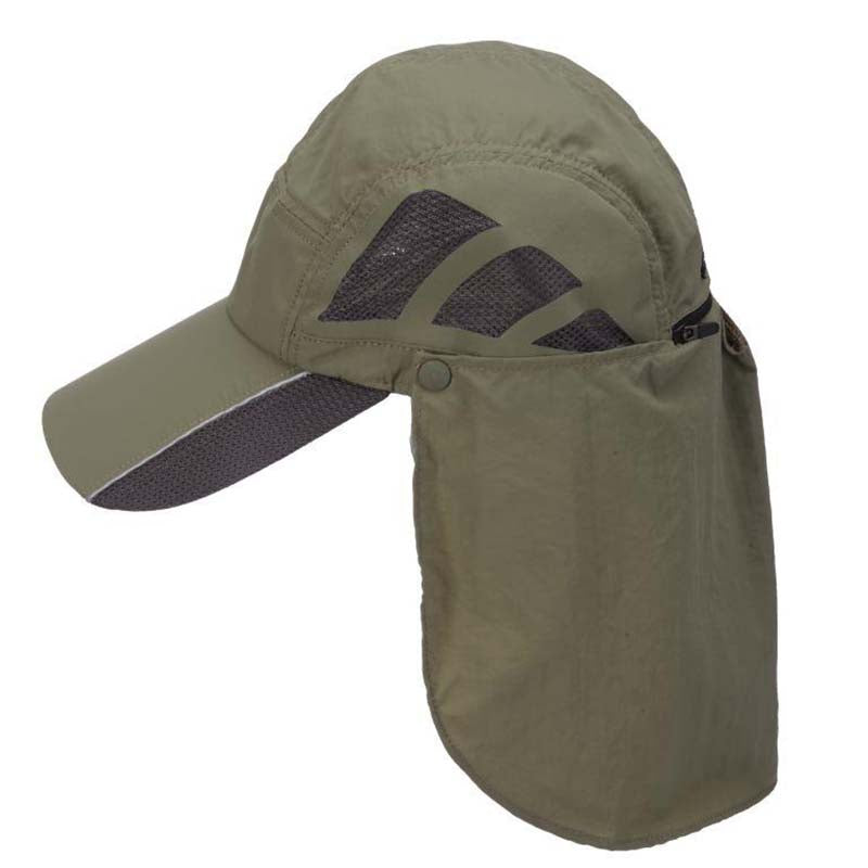 Supplex® Nylon Fishing Cap with Keeper Clip - DPC Global Hats Cap Dorfman Hat Co. mc359fsl Fossil L (58 - 59 cm) 