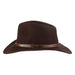 Phoenix Crushable Water Repellent Wool Felt Outback Hat - Scala Hat Safari Hat Scala Hats DF12-CHOC1 Chocolate Small (56 cm) 