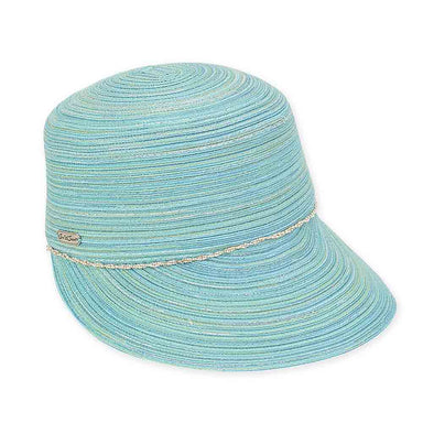 Poly-Cotton Fashion Cap with Metallic Lurex - Sun 'N' Sand Hats Cap Sun N Sand Hats HH2187E Blue S/M (56-57 cm) 