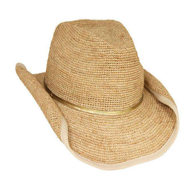 Crochet Raffia Cowboy Hat Cowboy Hat Something Special LA WSRA493NT Natural  